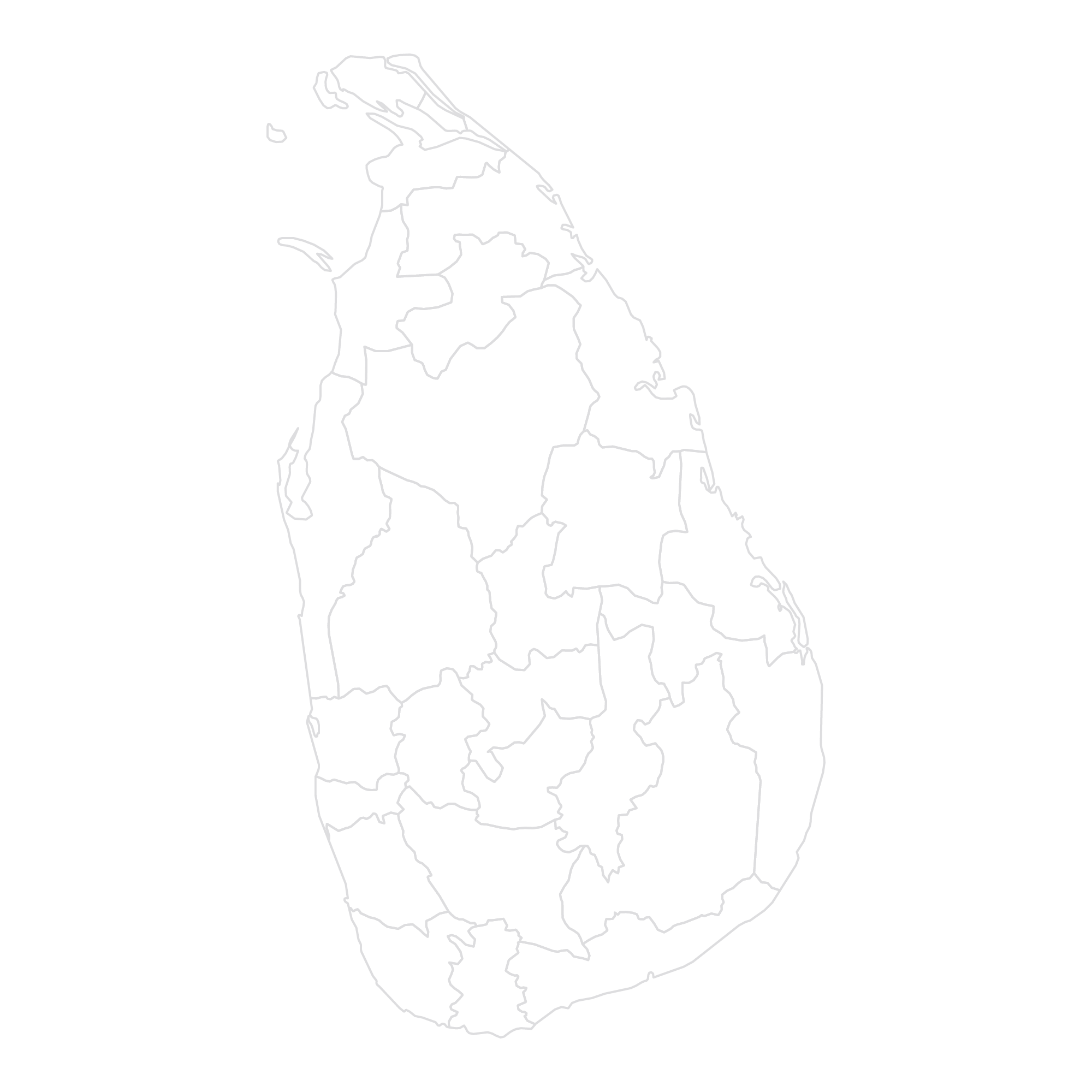 Sri Lanka Map MDF works throughout Sri Lanka focusing on key focus areas in Tourism, Specialty Coffee and Agricultural Inputs.